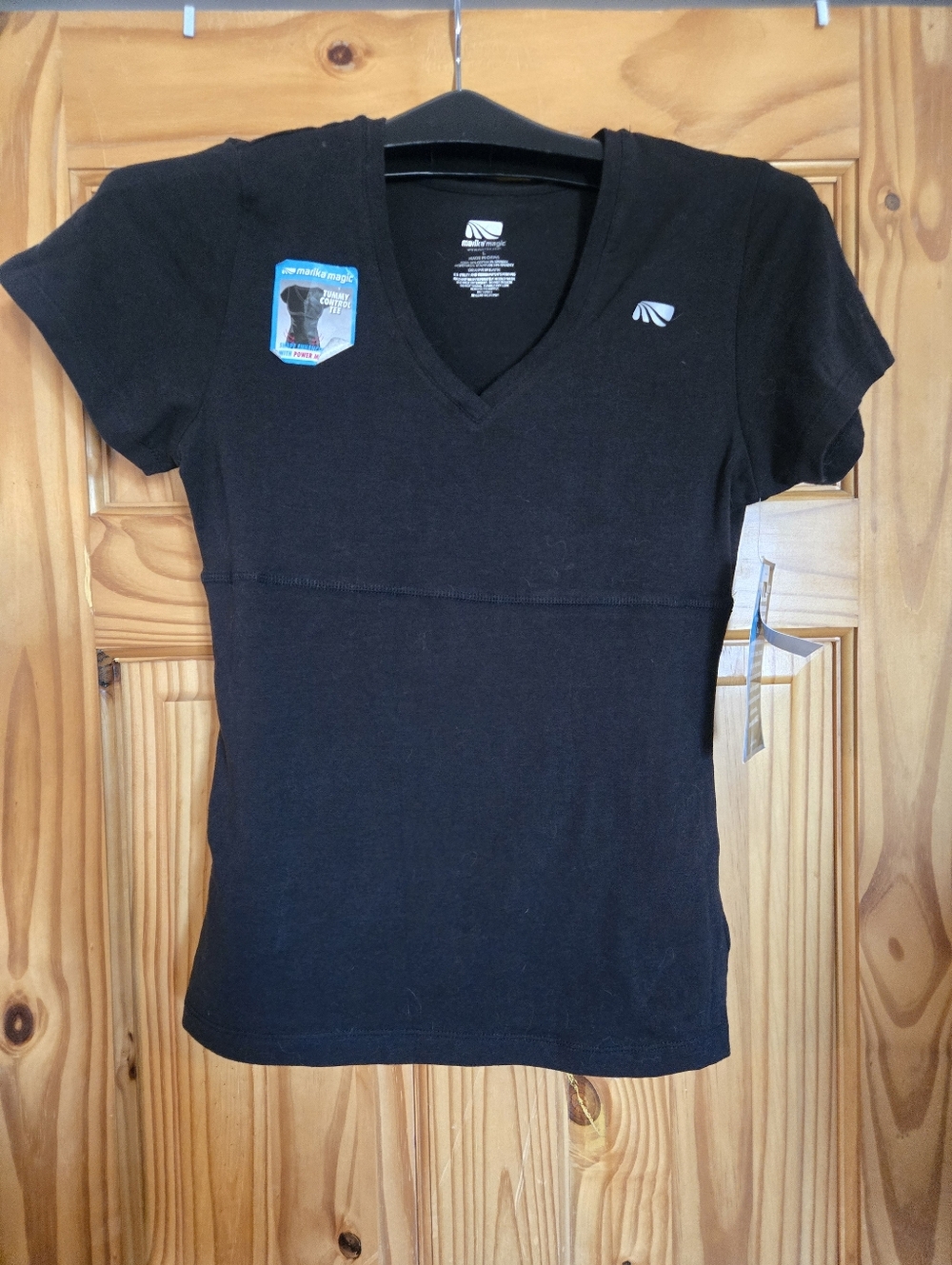 Marika Women's V-Neck Tummy Control Shirt Sz Large